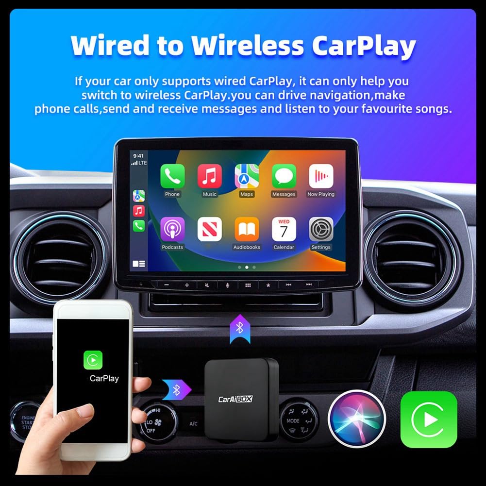 CONPEX Wireless CarPlay & Android Auto AI Smart Box (4GB + 64GB)