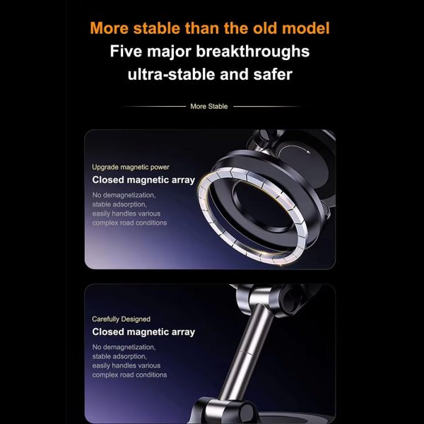 360° Rotation Vacuum Suction Magnetic Bracket K007 – One-Handed Operation,