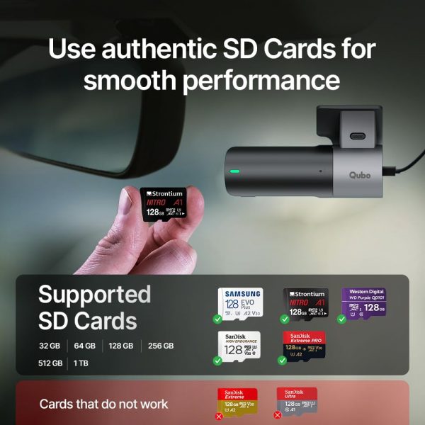 Qubo Smart Dash Cam Pro 2K