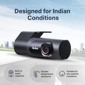Qubo Car Dashcam 2K Pro X – Dual Cam & Night Vision