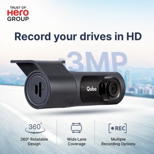 Qubo Car Dashcam 2K Pro X – Dual Cam & Night Vision