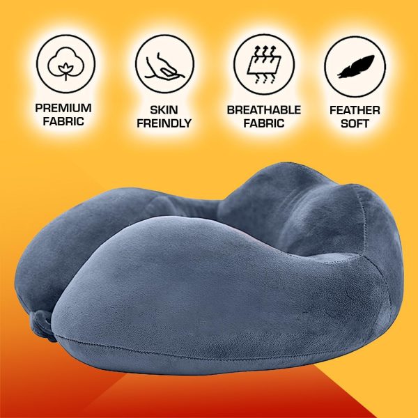 CAR MORE Memory Foam Travel Neck Pillow