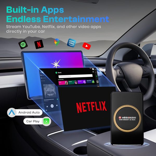 MEGAAUDIO ANDROX Car Smart AI Box MP08