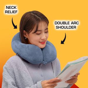 CAR MORE Memory Foam Travel Neck Pillow