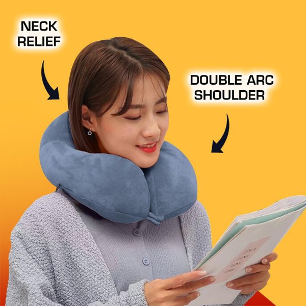 CAR MORE Memory Foam Travel Neck Pillow