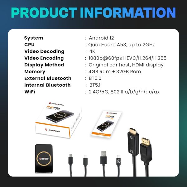 MEGAAUDIO ANDROX Car Smart AI Box MP08