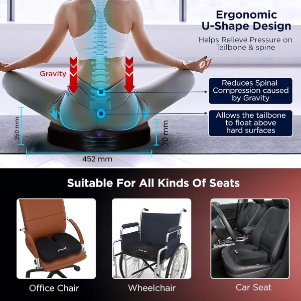 Car More Seat Cushion for Tailbone Support