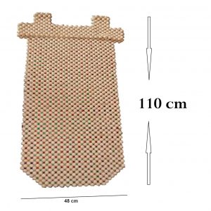 Beads XXLBeige Wooden Car Beaded Seat Cover cushion Suitable for all the Cars & SUVs, Office Chair, Home Chair (Universal Fit, 1 Pack)