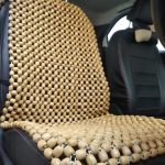 Beads XXLBeige Wooden Car Beaded Seat Cover cushion Suitable for all the Cars & SUVs, Office Chair, Home Chair (Universal Fit, 1 Pack)