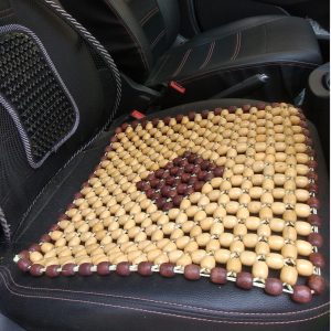Beads SBeige Wooden Beads Acupressure Mat Car Accessories Beads Seat Cover for Driver/heating pad/gel pad cover cushion for CAR/Office chair/Home Chair/Sofa/Jhula/Swing/Truck/Bus/Tempo(Small,Beige)