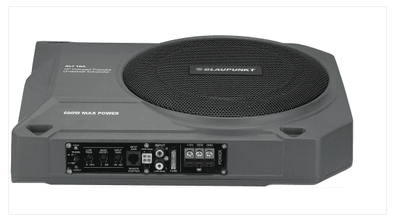 Blaupunkt XLf 10A 10″ Active Under-Seat Car Subwoofer | 150W RMS, 600W Max Power | Class AB Amplifier