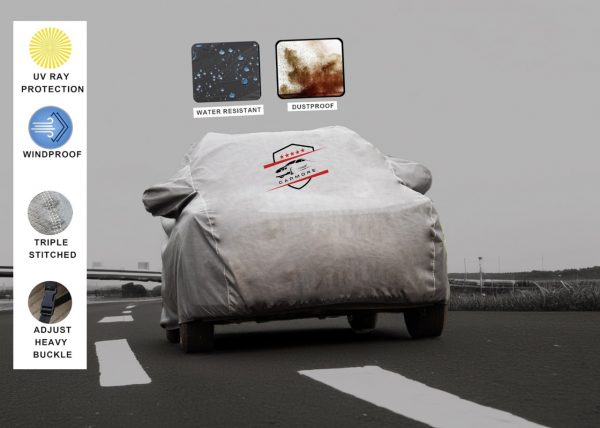CARMORE WATERPROOF BODY COVER COMPITABLE FOR PUNCH,NEW BALENO,MAGNITE,FREE STYLE,GLANZA,ALTROZ,DATSUN GO,I2O,N-LINE,NEW SWIFT,OLD I2O,I2O ELITE,POLO,VISTA,FABIA,FIGO