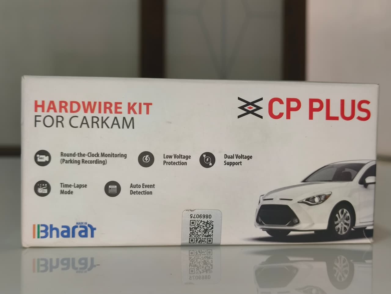 CP PLUS CarKam Dashcam Hardware Kit – Standard Accessories & Parking Mode Hardwire Kit Option