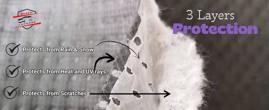 CARMORE 3 Layer Heavy Waterproof Car Cover for Old Ertiga