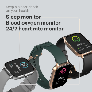 Noise Colorfit Icon Buzz Jet Black (Bluetooth Calling Smart Watch with Voice Assistance, 1.69″ Display, Built-in Games, Sleep, Spo2, HR Monitors)
