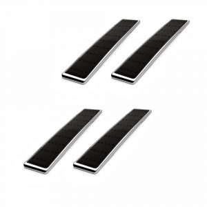 GFX PLUTO Car Door Edge Guard – Black with Chrome Finish (Universal Fit, 4 Pieces)