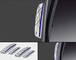 GFX SATURN Car Door Edge Guard – Silver & Blue Pattern (Universal Fit, 4 Pieces)