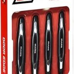 GFX MARS Car Door Edge Guard – Black & Silver (Universal Fit, 4 Pieces)