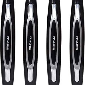 GFX MARS Car Door Edge Guard – Black & Silver (Universal Fit, 4 Pieces)