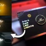 WOODMAN BOLD 3-in-1 LED Headlights – Remote Control Color Changing Car Lights (3000K/4300K/6500K)