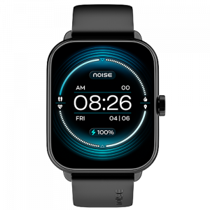 Noise Colorfit Icon Buzz Jet Black (Bluetooth Calling Smart Watch with Voice Assistance, 1.69″ Display, Built-in Games, Sleep, Spo2, HR Monitors)