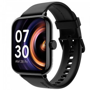 Noise Colorfit Icon Buzz Jet Black (Bluetooth Calling Smart Watch with Voice Assistance, 1.69″ Display, Built-in Games, Sleep, Spo2, HR Monitors)