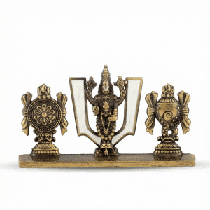 Lord Balaji Brass Dashboard Idol – Shanku Chakra Set